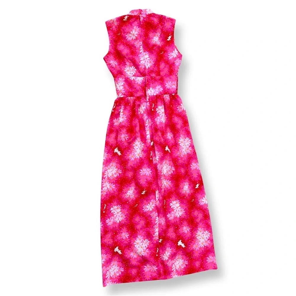 1970s Dress | Vintage Serbin of Florida Hot Pink Maxi Dress  | 70s - Picture 6 of 6